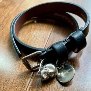 Alexander McQueen Double Wrapped Leather Bracelet - In excellent condition